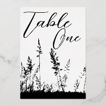 Zomer Vibe Zwart/Goud Folie Tafel Eén