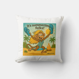 Zomer Vibes: Aap met Flipflops Kussen