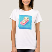 Zomer Vibes Beach Cube Pomchi in Bikini T-shirt (Voorkant)