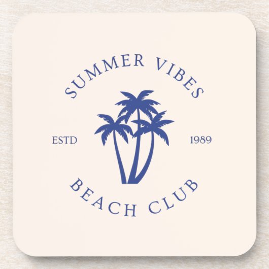 Zomer Vibes Bier Onderzetter (Voorkant)