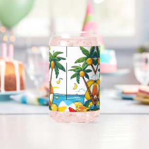 Zomer Vibes & Chill Outdoor Game Spirit Blikvorm Glas