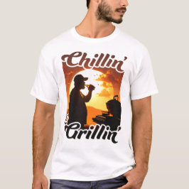Zomer Vibes Chillin’ & Grillin’ Silhouette T-shirt