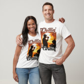Zomer Vibes Chillin’ & Grillin’ Silhouette T-shirt (Unisex)