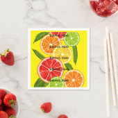 Zomer Vibes Citrus Design, Kleurrijke Fruit Graphi Servet (Insitu)