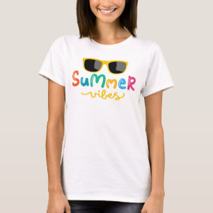 Zomer Vibes En Zonnebrillen Dames T-shirt
