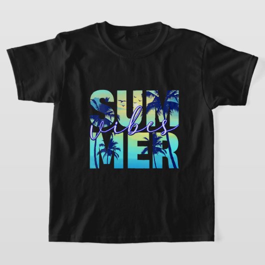 Zomer Vibes Familie Vakantie Meisjes Trip Matching T-shirt (Laagn)