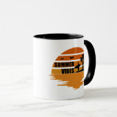 Zomer vibes familie vakantie mok (Voorkant rechts)