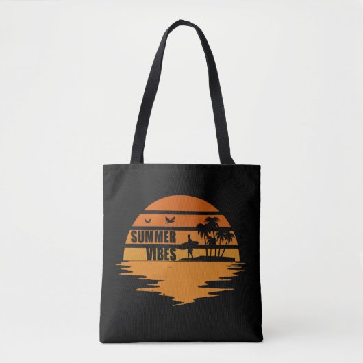 Zomer vibes familie vakantie tote bag (Voorkant)
