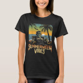 Zomer Vibes Frankenstein Zomer Halloween Hol T-shirt (Voorkant)
