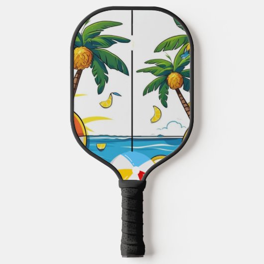 Zomer Vibes & Fun Outdoor Court Pickleball Paddle (Voorkant)