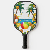 Zomer Vibes & Fun Outdoor Court Pickleball Paddle (Achterkant)