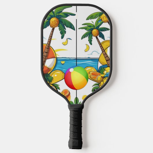 Zomer Vibes & Fun Outdoor Court Pickleball Paddle (Achterkant)