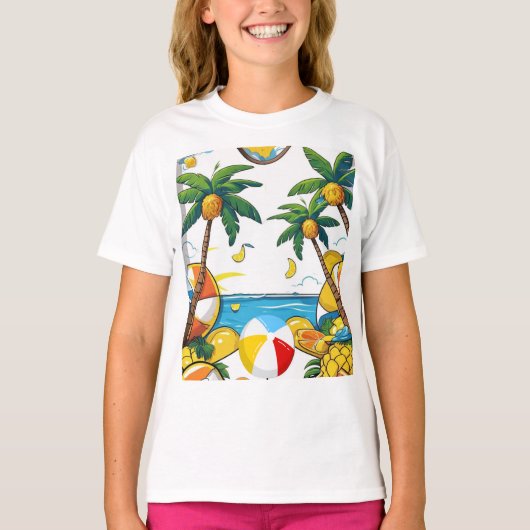 Zomer Vibes & Fun Outdoor T-shirt (Voorkant)