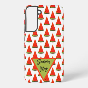 Zomer Vibes Fun Watermeloen Schijfjes Patroon Samsung Galaxy Hoesje