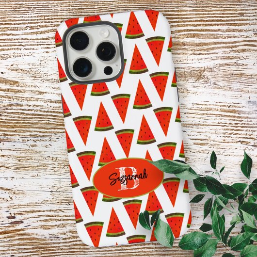 Zomer Vibes Fun Watermelon Slices Patroon iPhone Hoesje