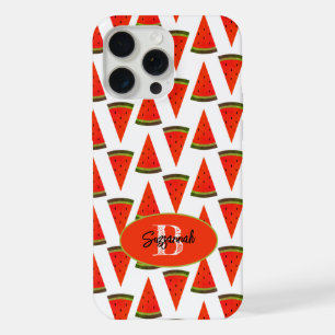 Zomer Vibes Fun Watermelon Slices Patroon iPhone 15 Pro Max Case