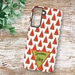 Zomer Vibes Fun Watermelon Slices Patroon Samsung Galaxy Hoesje<br><div class="desc">Het ontwerp is voorzien van een zomerse favoriete snack watermeloen plakpatroon met sjabloon tekst in een driehoek. Personaliseer de tekst,  houd de tekst of bewerk de tekst met het ontwerpgereedschap om een lettertypestijl,  -grootte en -kleur te selecteren die u verkiest. Wijzig de tekst in een naam of initialen.</div>