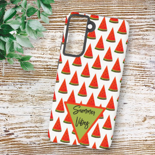 Zomer Vibes Fun Watermelon Slices Patroon Samsung Galaxy Hoesje