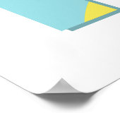 Zomer vibes illustratie. poster (Hoek)