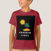 Zomer Vibes Island Escape T-shirt (Voorkant)
