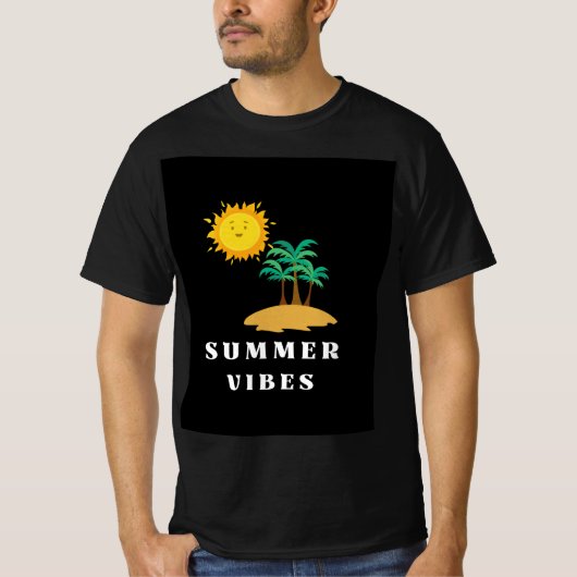 Zomer Vibes Island Escape T-shirt (Voorkant)