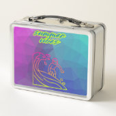 Zomer vibes jongen surfen. (Achterkant)