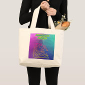 Zomer vibes jongen surfen grote tote bag (Voorkant (product))