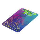 Zomer vibes jongen surfen magneet (Linkerzijde)