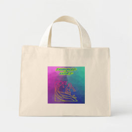 Zomer vibes jongen surfen. mini tote bag