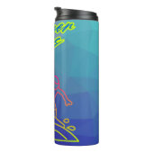 Zomer vibes jongen surfen. thermosbeker (Geroteerd rechts)