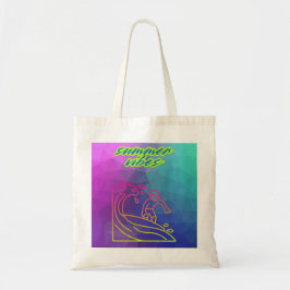 Zomer vibes jongen surfen. tote bag