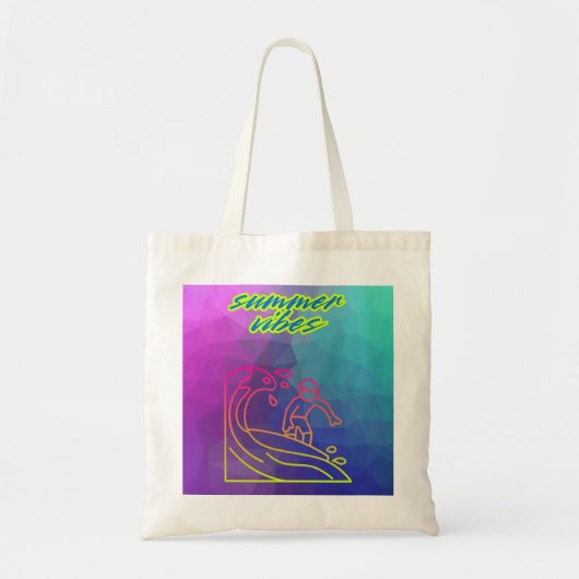 Zomer vibes jongen surfen. tote bag (Voorkant)