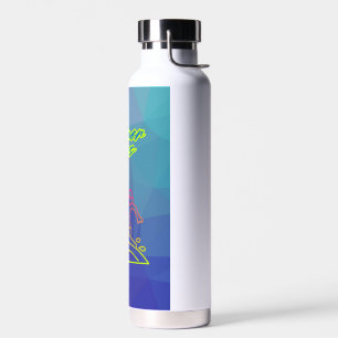 Zomer vibes jongen surfen. waterfles
