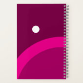 Zomer vibes met monogram naam elegant notitieboek (Achterkant)