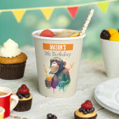 Zomer vibes Monkey - Verjaardag Papieren Bekers