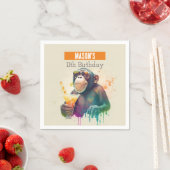 Zomer vibes Monkey - Verjaardag Servet (Insitu)