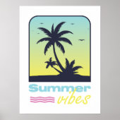 Zomer vibes ontwerp. poster (Voorkant)