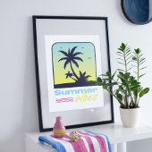 Zomer vibes ontwerp. poster