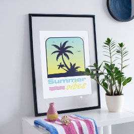 Zomer vibes ontwerp. poster