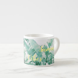 Zomer Vibes Palm Bladeren Espresso Koffiemok Kop