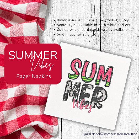 Zomer Vibes papier servet