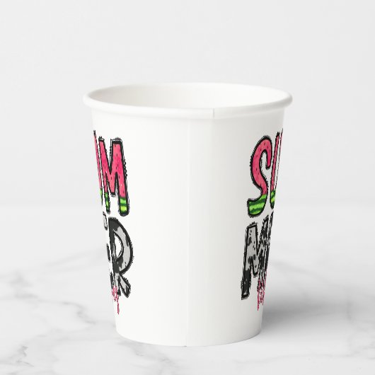 Zomer Vibes Papieren beker (Rechts)