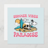 Zomer Vibes Paradijs - Skull (Voorkant / Achterkant)