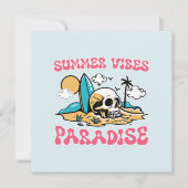 Zomer Vibes Paradijs - Skull (Voorkant)