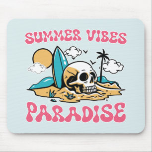 Zomer Vibes Paradijs - Skull Muismat