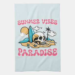 Zomer Vibes Paradijs - Skull Theedoek