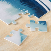 Zomer Vibes Retro Beach Illustratie Legpuzzel (Zijkant)