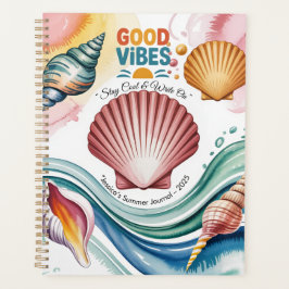 Zomer Vibes Retro Beach Illustratie Planner