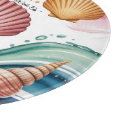 Zomer Vibes Retro Beach Illustratie Snijplank (Hoek)