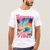 Zomer Vibes Retro Graphic T-shirt (Voorkant)